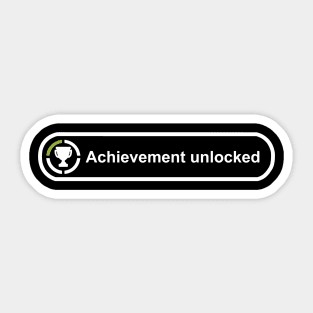 Achievement Unlocked Sticker